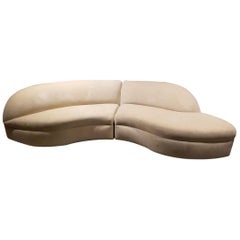 Elegant Weiman Preview Sectional Serpentine Curved Sofa