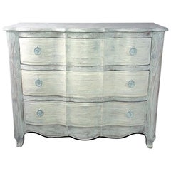 Baroque Style White Washed Commode