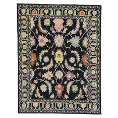 New Contemporary Oushak Rug with Hollywood Regency and Post-Modern Style