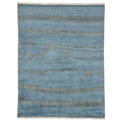 New Contemporary Moroccan Area Rug with Coastal Boho Chic Style 