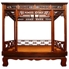 Antique Jumu Six-Post Canopy Bed