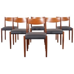 Danish Modern Teak Dining Chairs by Poul Volther