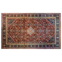 Antique Fantastic Early 20th Century Mahal Rug