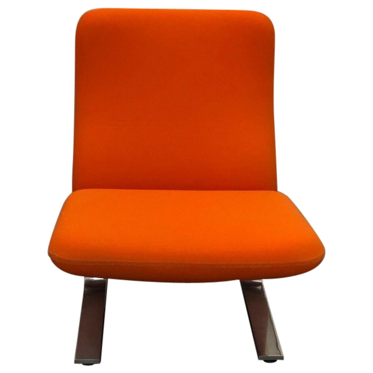 Artifort Classic Orange Low Back Concorde Chair by Pierre Paulin