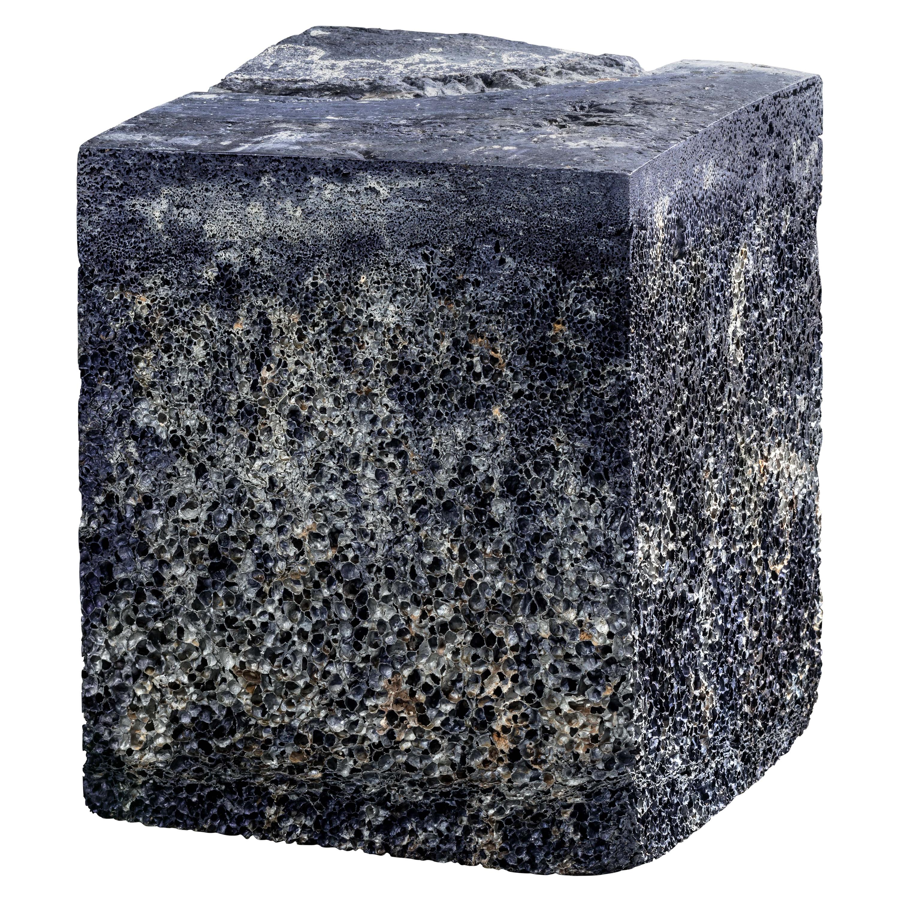 Metal Rock Azul Mesa Auxiliar/Base de Mesa Espuma de Aluminio by Michael Young