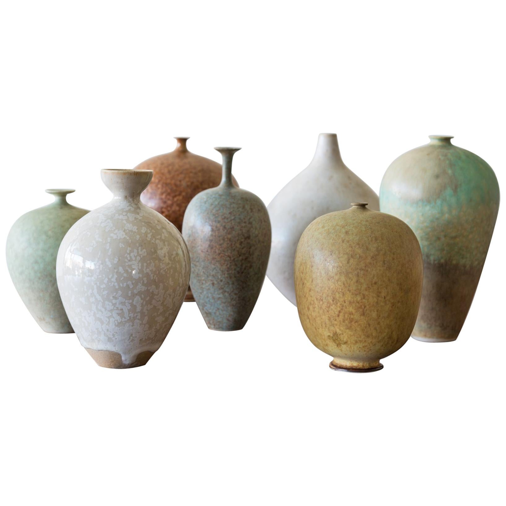 Set of five Miniature Vases by Ulla Selin Edin Sweden, 1986