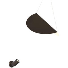 Bounce Sconce in Bronze with Small Bronze Shade by Karl Zahn for Roll & Hill