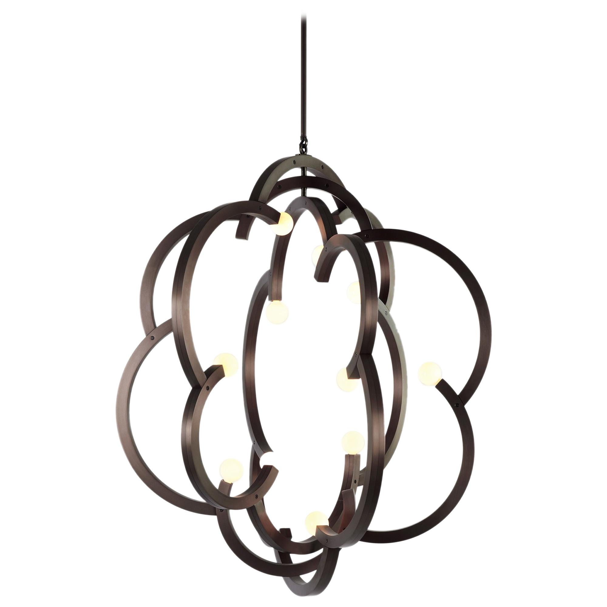 Blow Pendant in Bronze by Lindsey Adelman for Roll & Hill