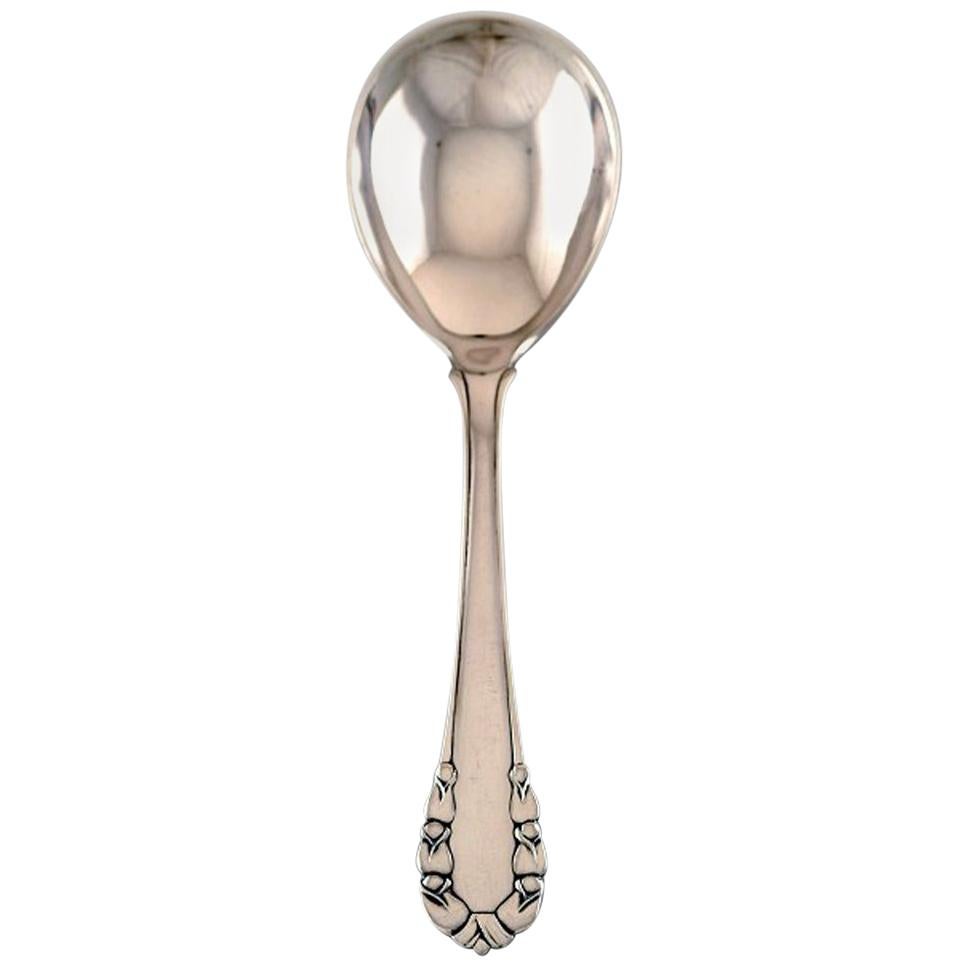 Georg Jensen "Lily of the Valley" Serving Spoon in Sterling Silver or All Silver For Sale