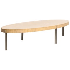 2000s Arco ‘2900’ Oak and Metal Surfboard Coffeetable