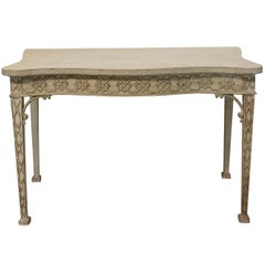 English Chippendale Style Painted Console Table