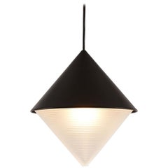 Half & Half Cone Pendant in Black by Takagi & Homstvedt for Roll & Hill