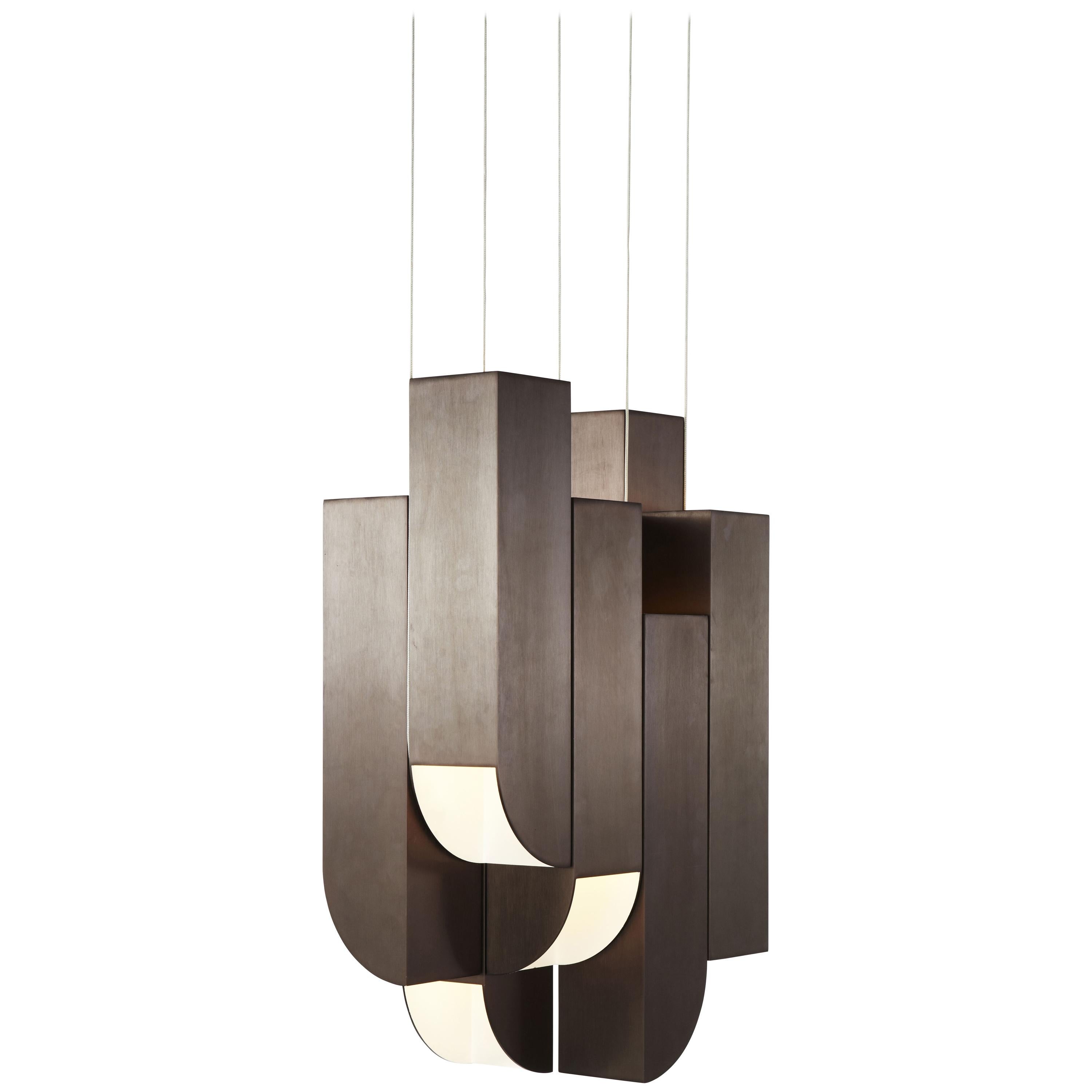 Cora 8 Lights in Bronze by Karl Zahn for Roll & Hill