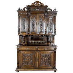 Neo-Renaissance Oak Cupboard or Buffet, circa 19th Century