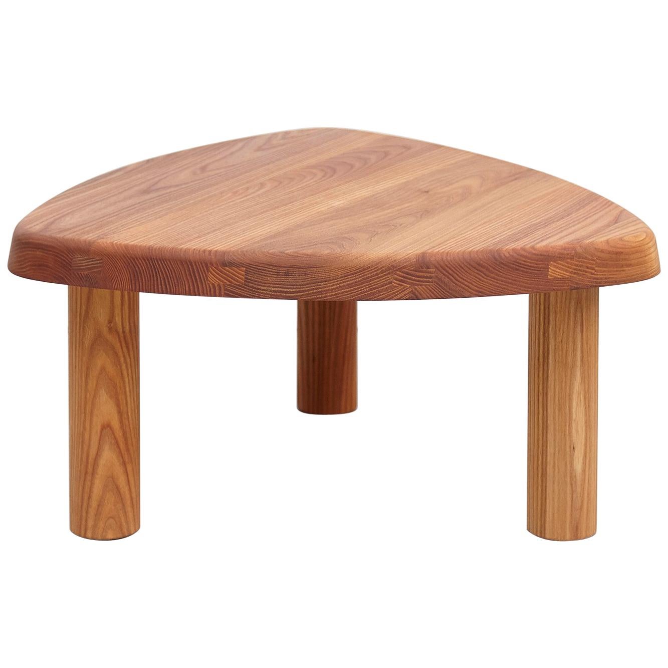 Pierre Chapo T23 Solid Elm Wood Formalist Side Table