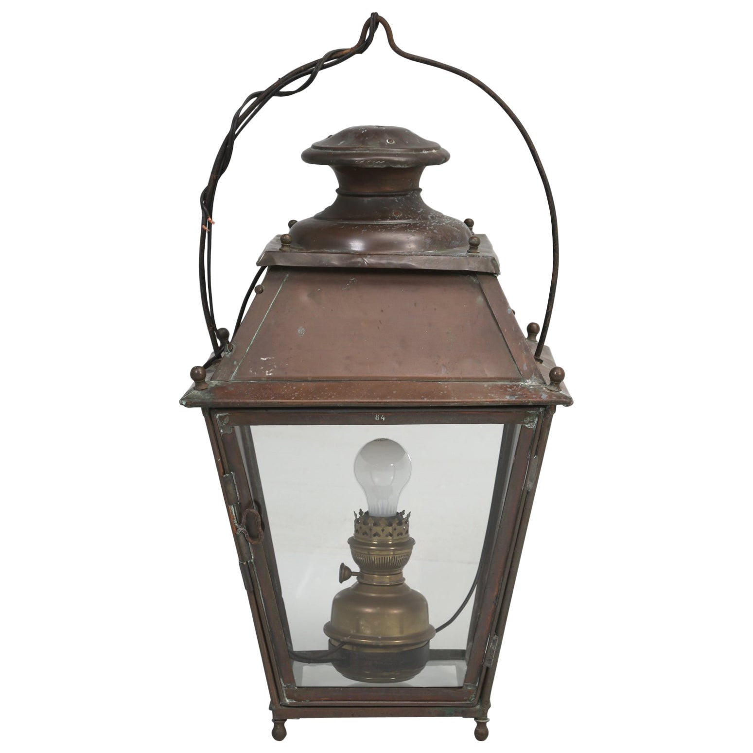 French Copper Lantern, Late 1800s at 1stDibs