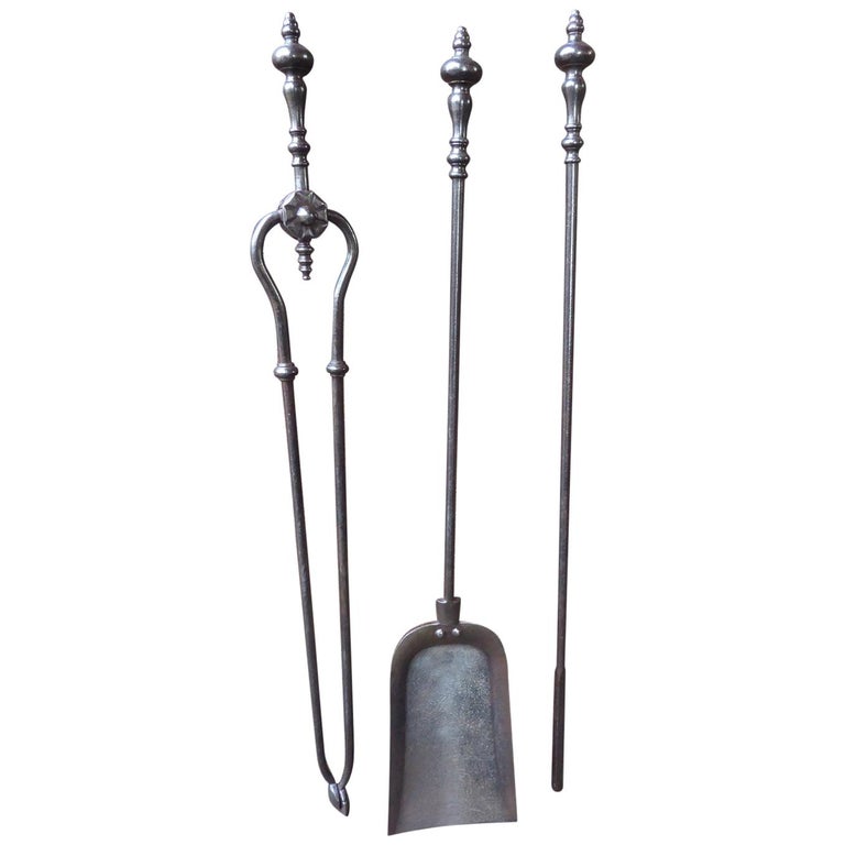 Victorian Fireplace Tools Or Fire Irons 19th Century English For At 1stdibs Victorian Fireplace Tools Or Fire Irons, Used Pewter Fireplace Tools