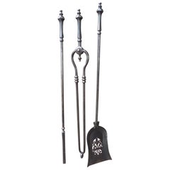 Antique Victorian Fireplace Tools or Fire Irons, 19th Century, English