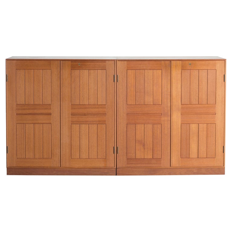 Mogens Koch Pair Of Cabinets In Teak For Rud Rasmussen For Sale