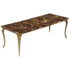 Art Nouveau Terrazzo Resin Top Coffee Table