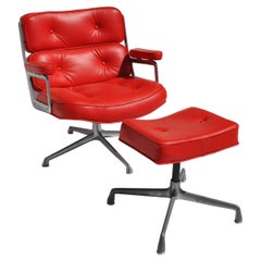 One Set Herman Miller Time Life Lounge Chair and Ottoman