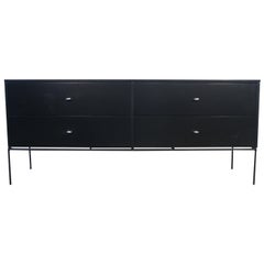 Midcentury Low Dresser by Paul McCobb circa 1950 Planner Group #1504 All Black