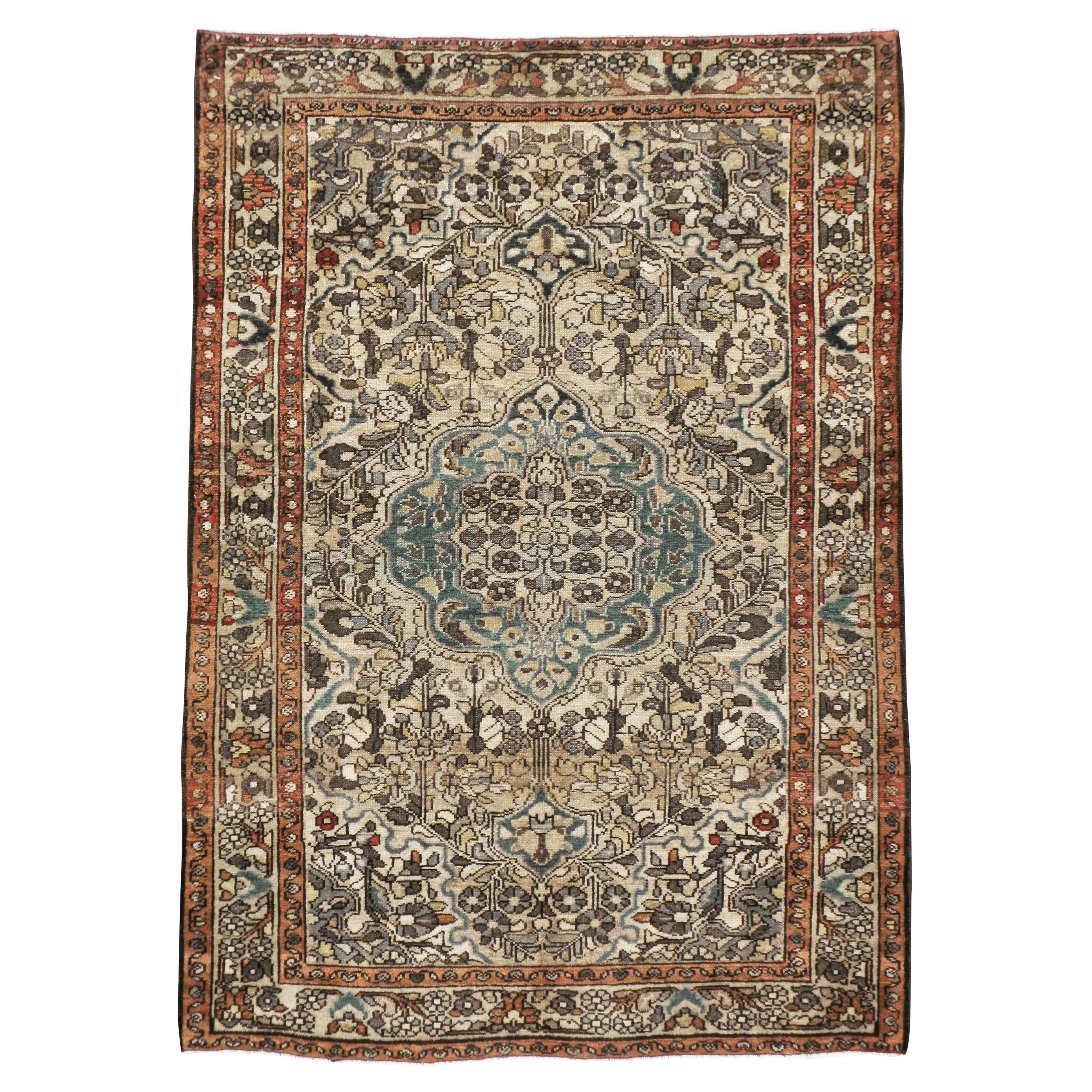 Antique Persian Malayer Rug For Sale