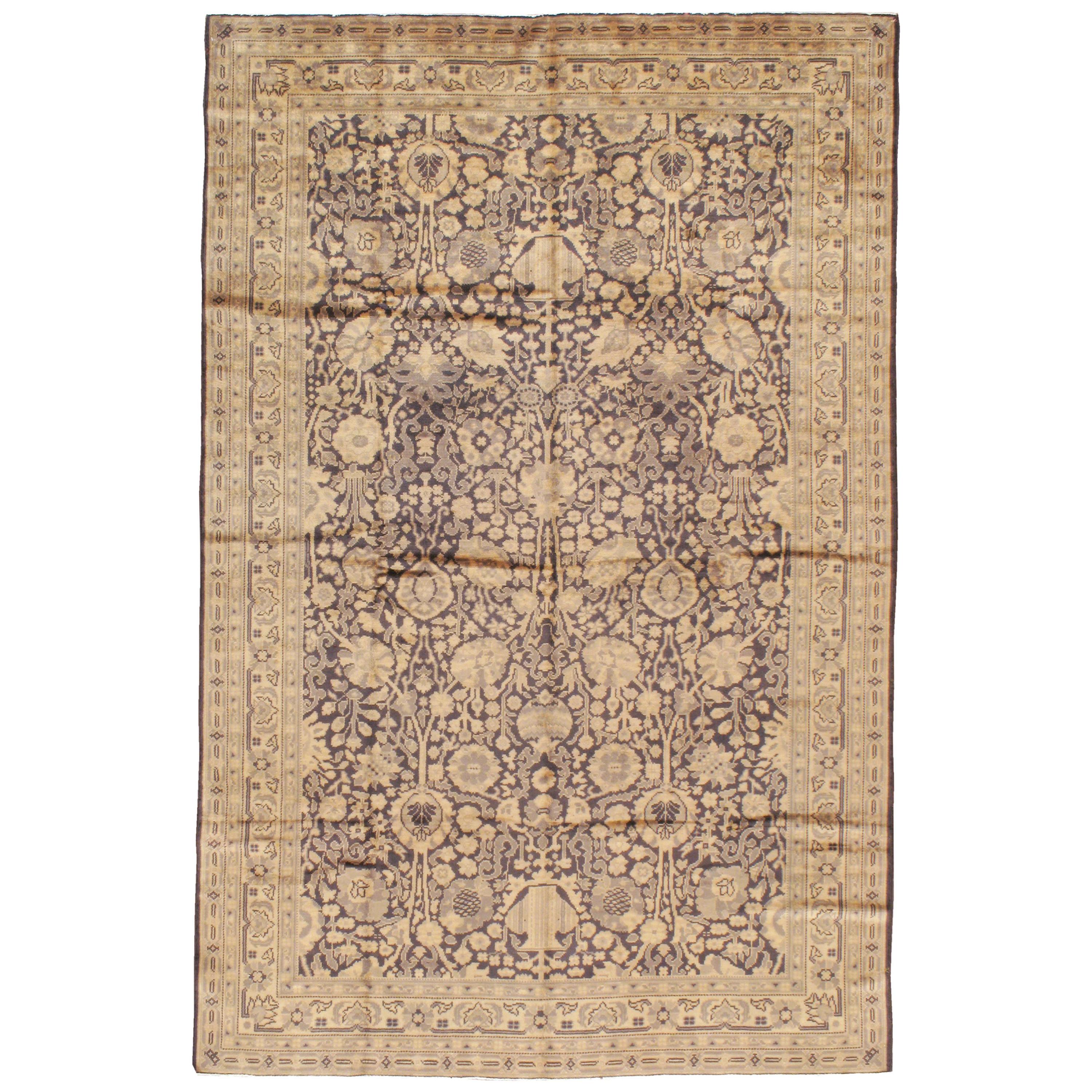 Tapis indien vintage de Lahore en vente