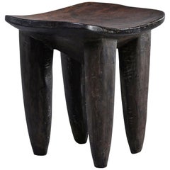 Senufo Hand Carved Side Table or Stool