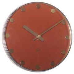 Elegant German Telenorma Electric Wall Clock