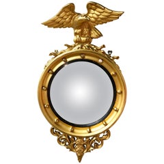 Historic Gilt Gold Federal Eagle Wall Mirror Architectural Digest