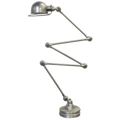 Retro Jielde French Industrial 5-Arm Adjustable Floor Lamp Steel with Base