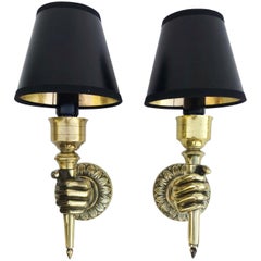 Pair of Andre Arbus Hand Sconces