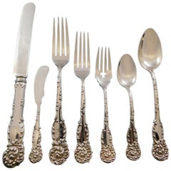 La Reine by R&B Sterling Silver Flatware Set for 12 Service 88 Pieces Dinner