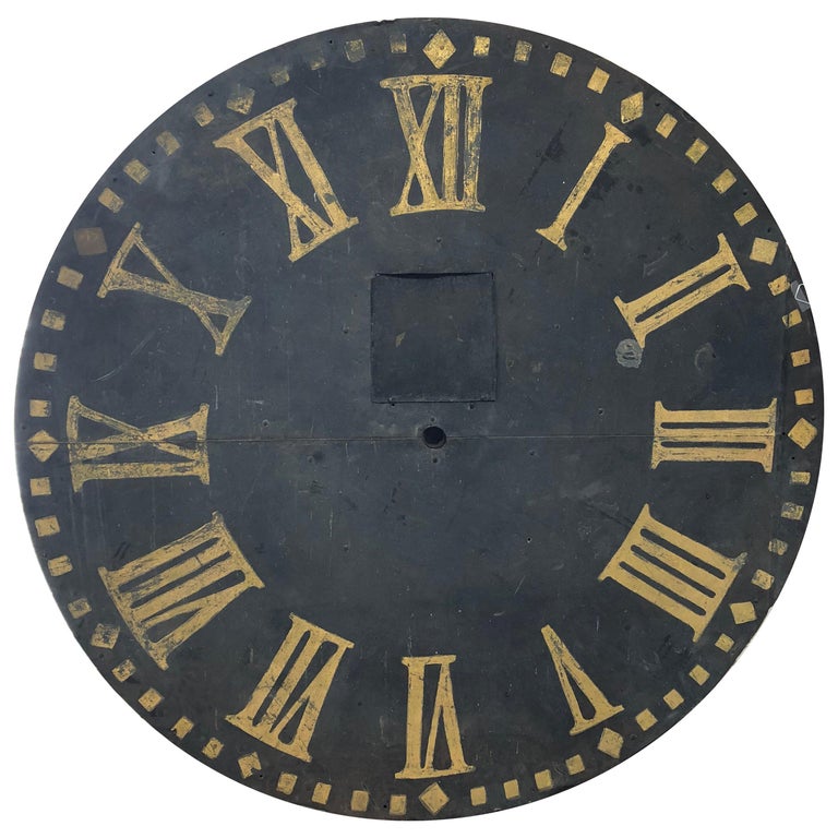 Large Antique Clock Face For Sale at 1stdibs