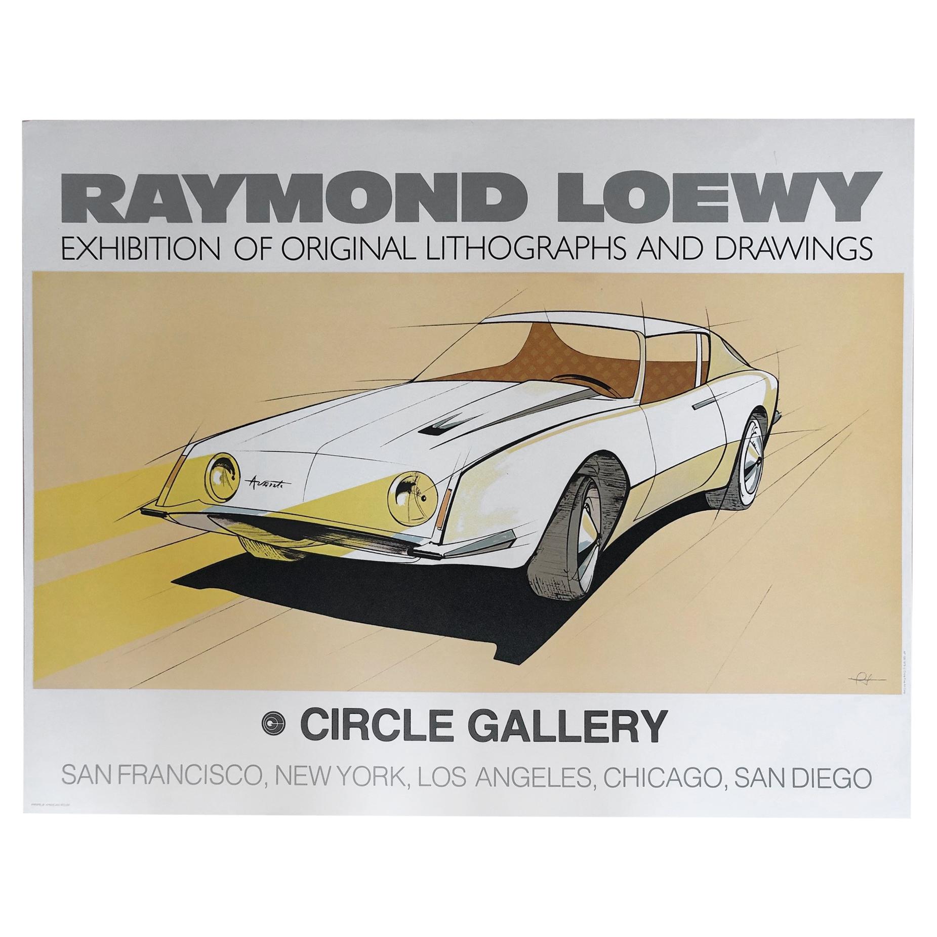 Raymond Loewy Circle Gallery 1979 Poster For Sale