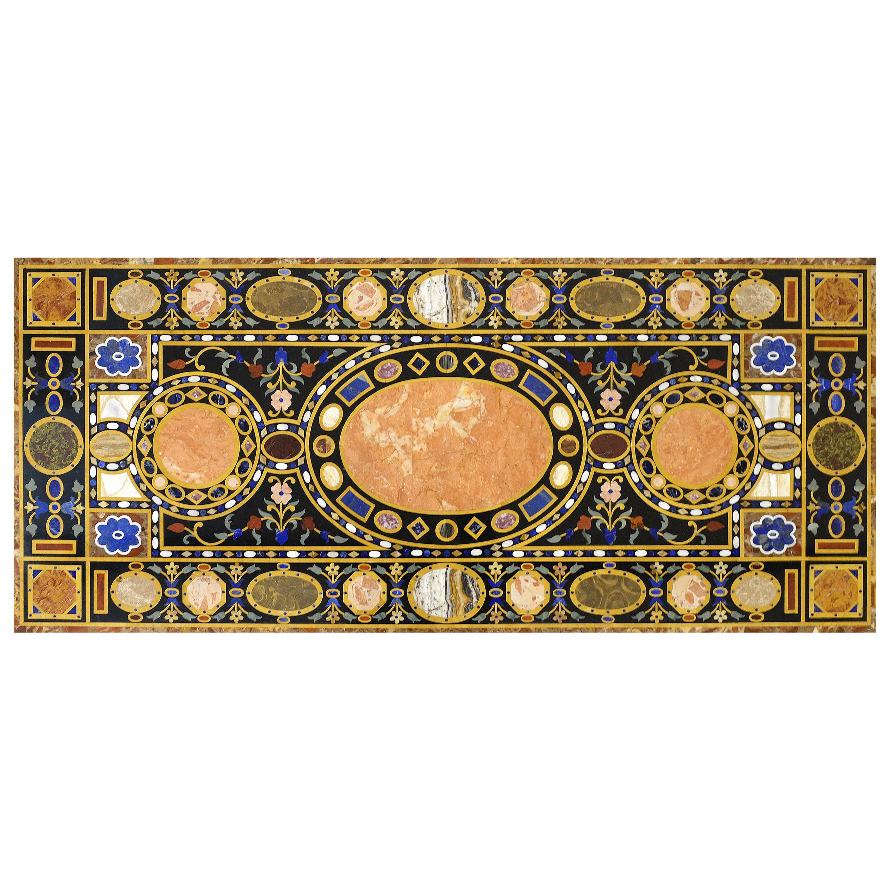 Italianate Specimen Marble Table, Pietra Dura, 19th Century, Grand Tour