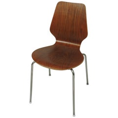 Retro Midcentury Danish Modern Bentwood Dining, Side or Desk Chair