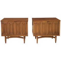 Used Pair of Mid Century Broyhill Sculptra Nightstands