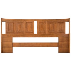 Mid Century Broyhill Sculptra King Headboard Frame