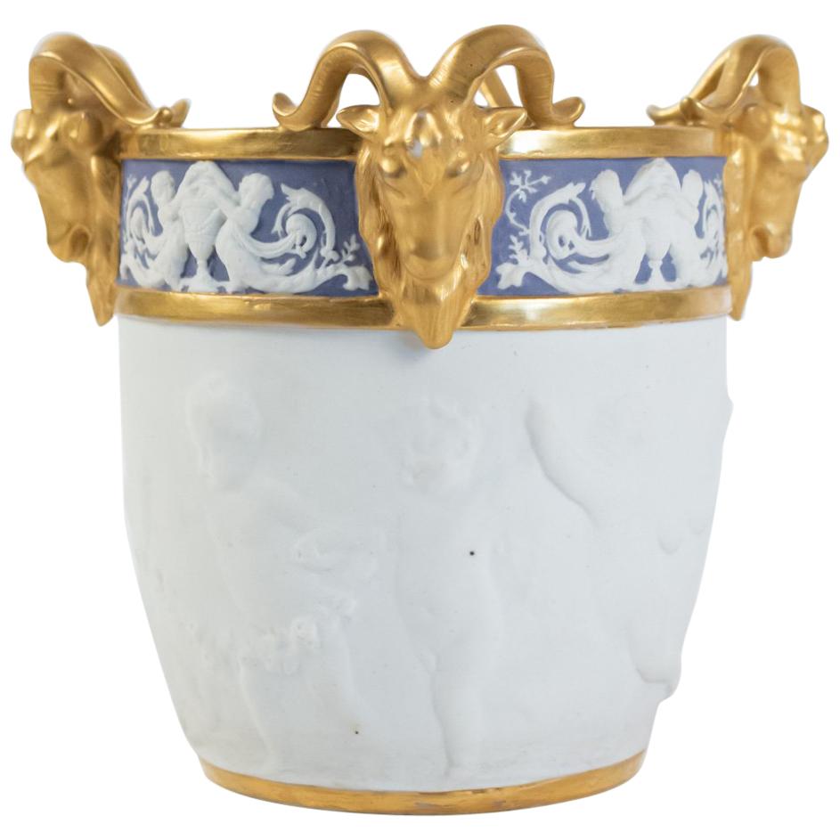 Pot in Biscuit De Sèvres, 19th Century, Napoleon III Period