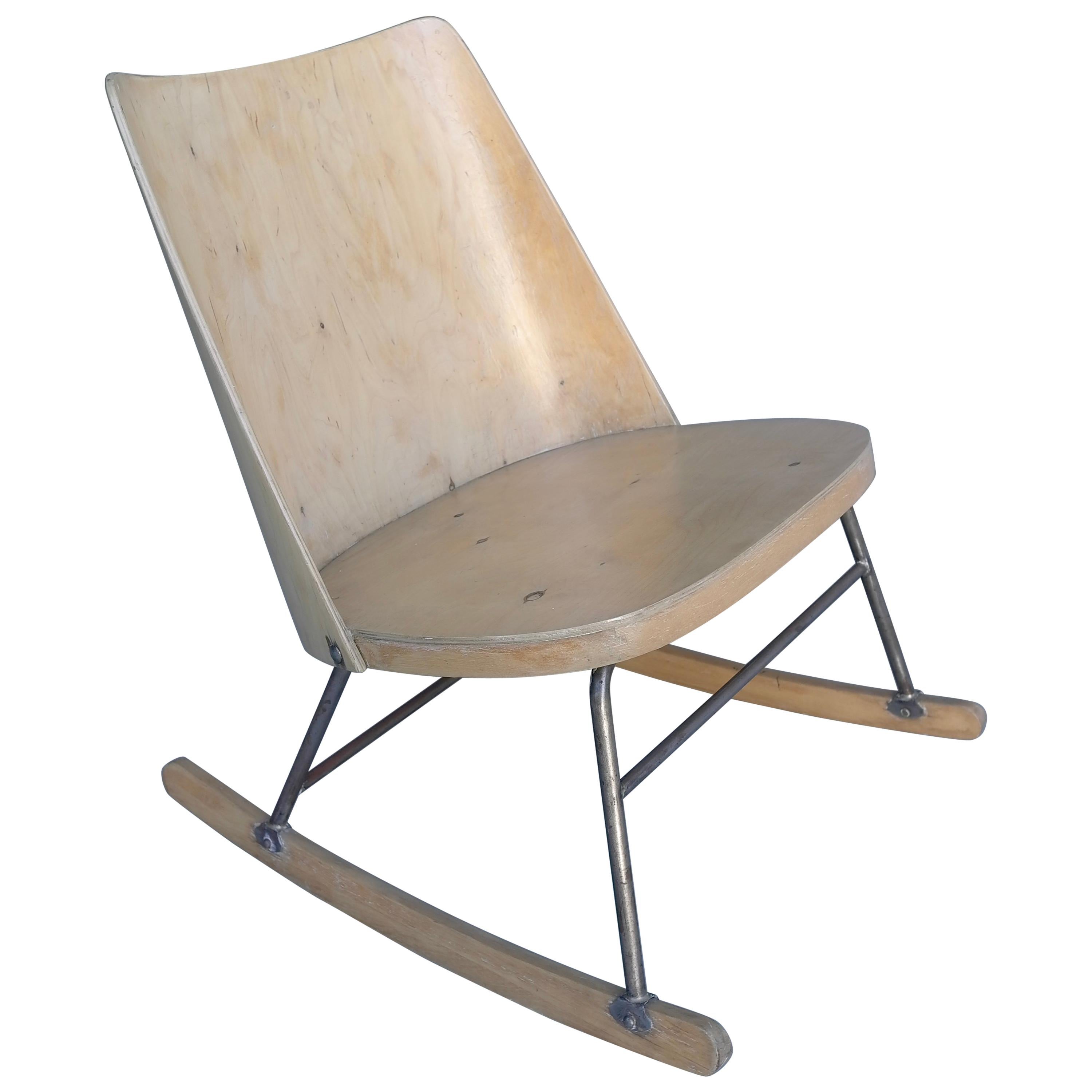 Oswald Haerdtl for Thonet Wooden Rocking Chair