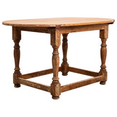 Late 18th Century Swedish Baroque Table in Pine