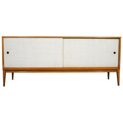 Midcentury Credenza by Paul McCobb Planner Group #1513 White Doors Maple