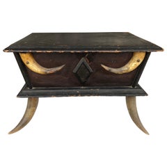 Antique Decorative Horn Box