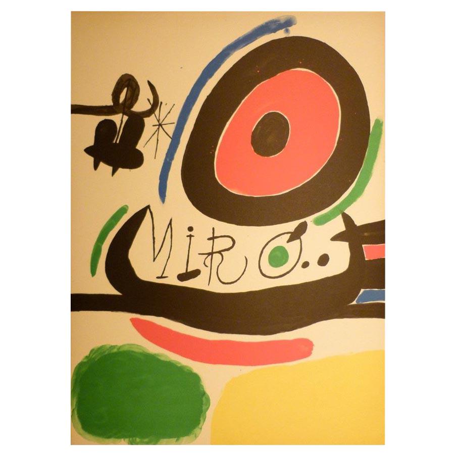Joan Miró Screen Print for Sala Gaspar, 1960s
