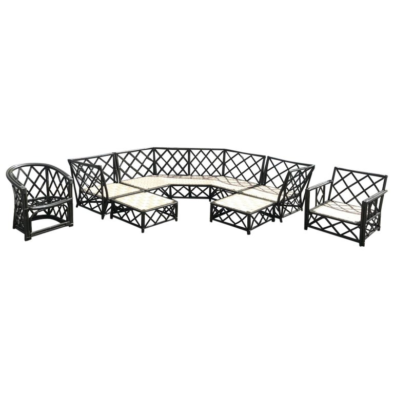 Vintage Ficks Reed Rattan Patio Furniture For Sale At 1stdibs