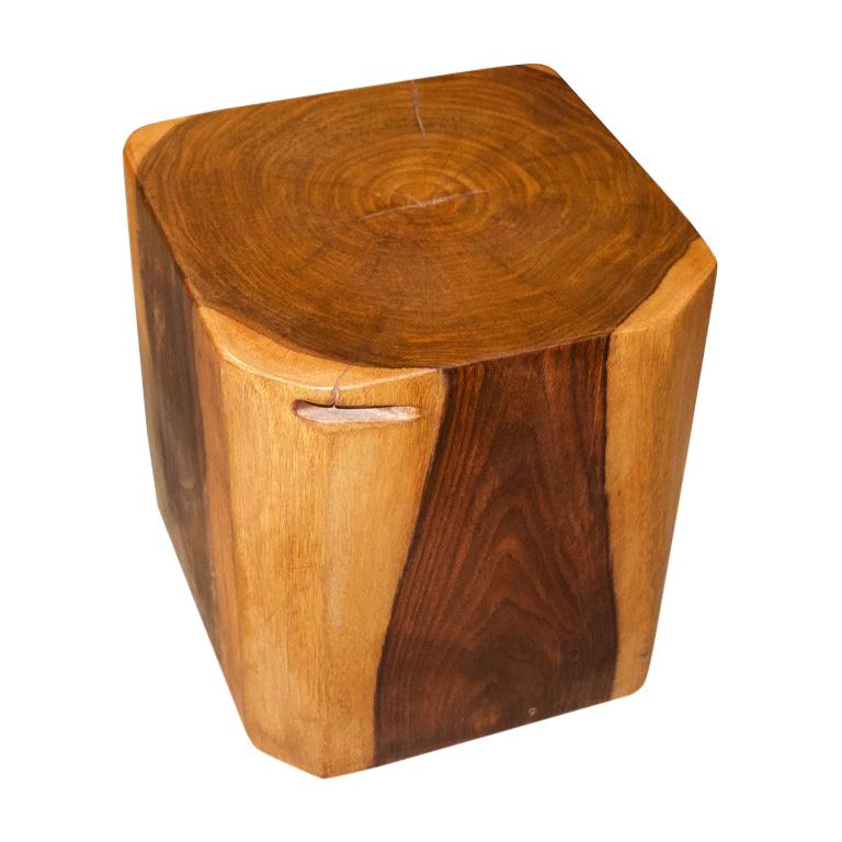 Andrianna Shamaris Sono Wood Cube For Sale