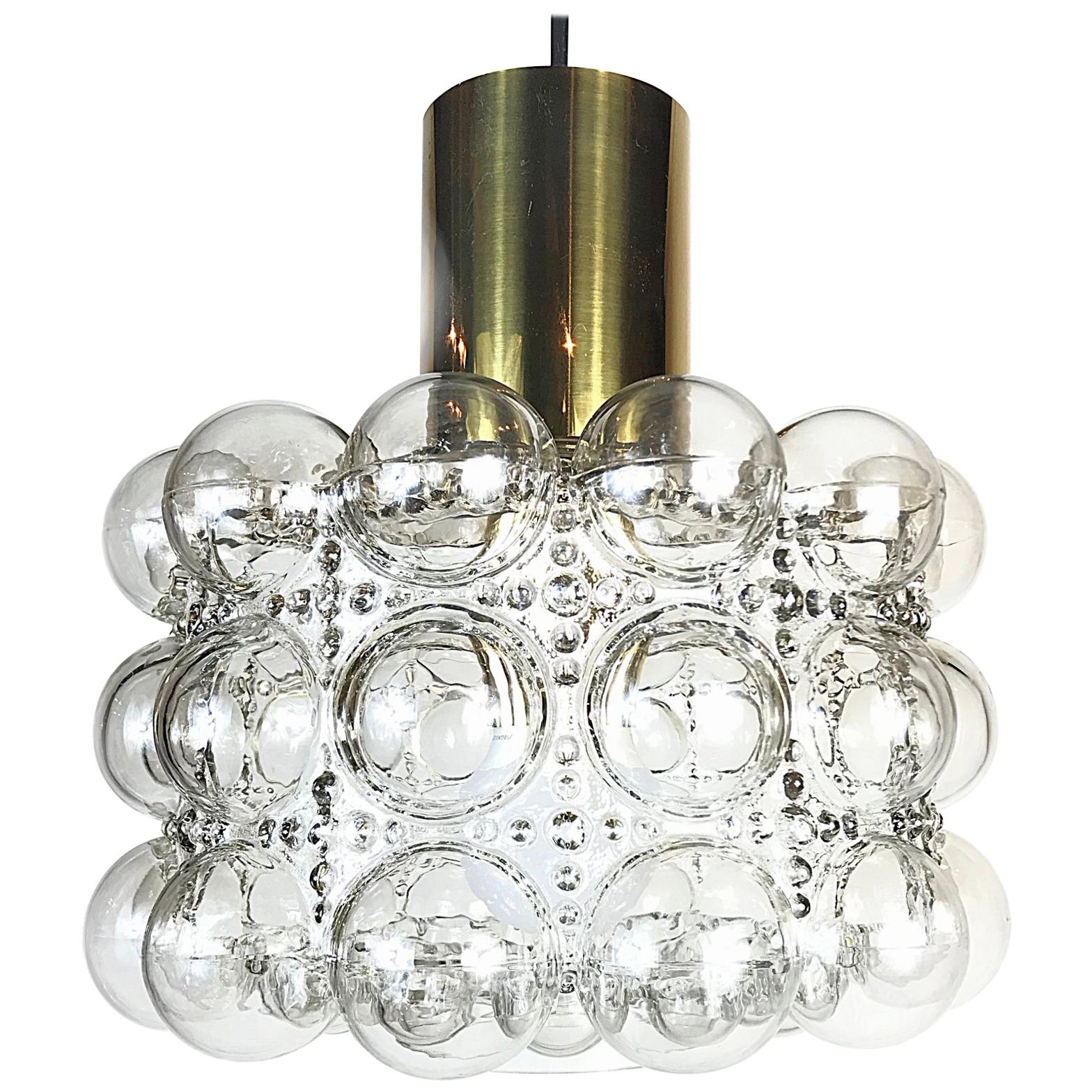 Space Age Helena Tynell Glashütte Limburg Bubble Pendant Light, 1960s, Germany