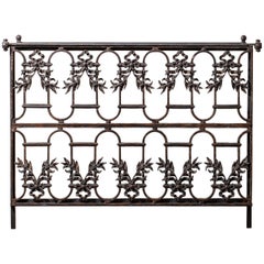Louis Philippe Antique French Iron Grille Console Table, circa 1850